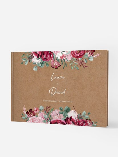 Livre d'or Rustic rose
