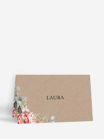 Couronne de pivoines effet kraft Couronne de pivoines effet kraft