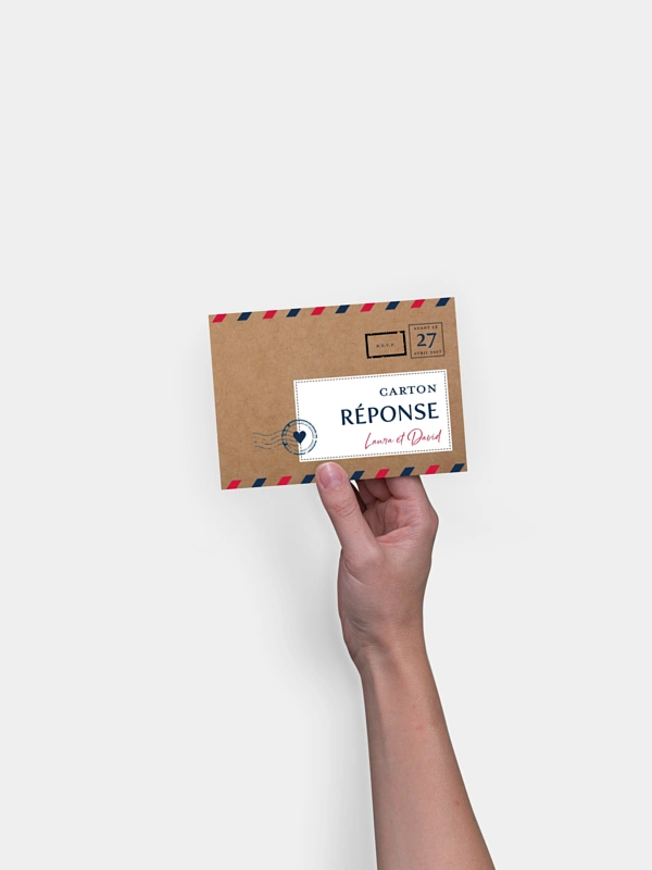 Carton réponse Merveilleux voyage