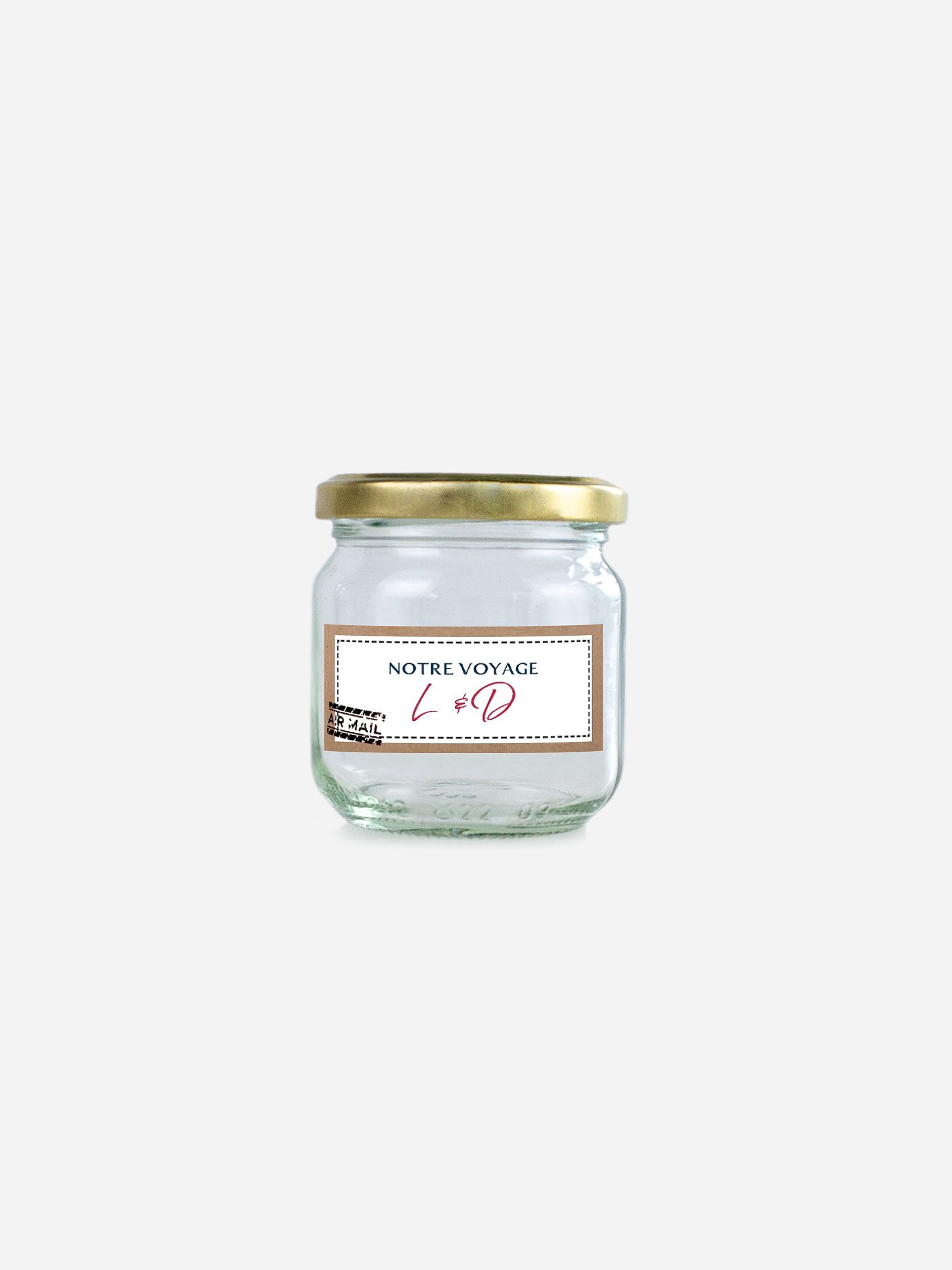 Étiquette cadeau mariage Merveilleux voyage