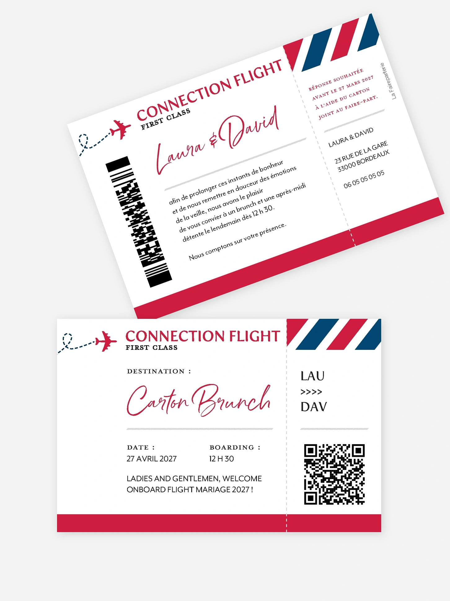 Carte brunch Merveilleux voyage