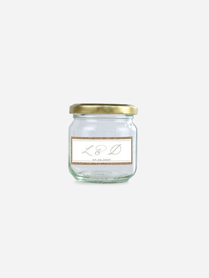 Étiquette cadeau mariage Jute et dentelle