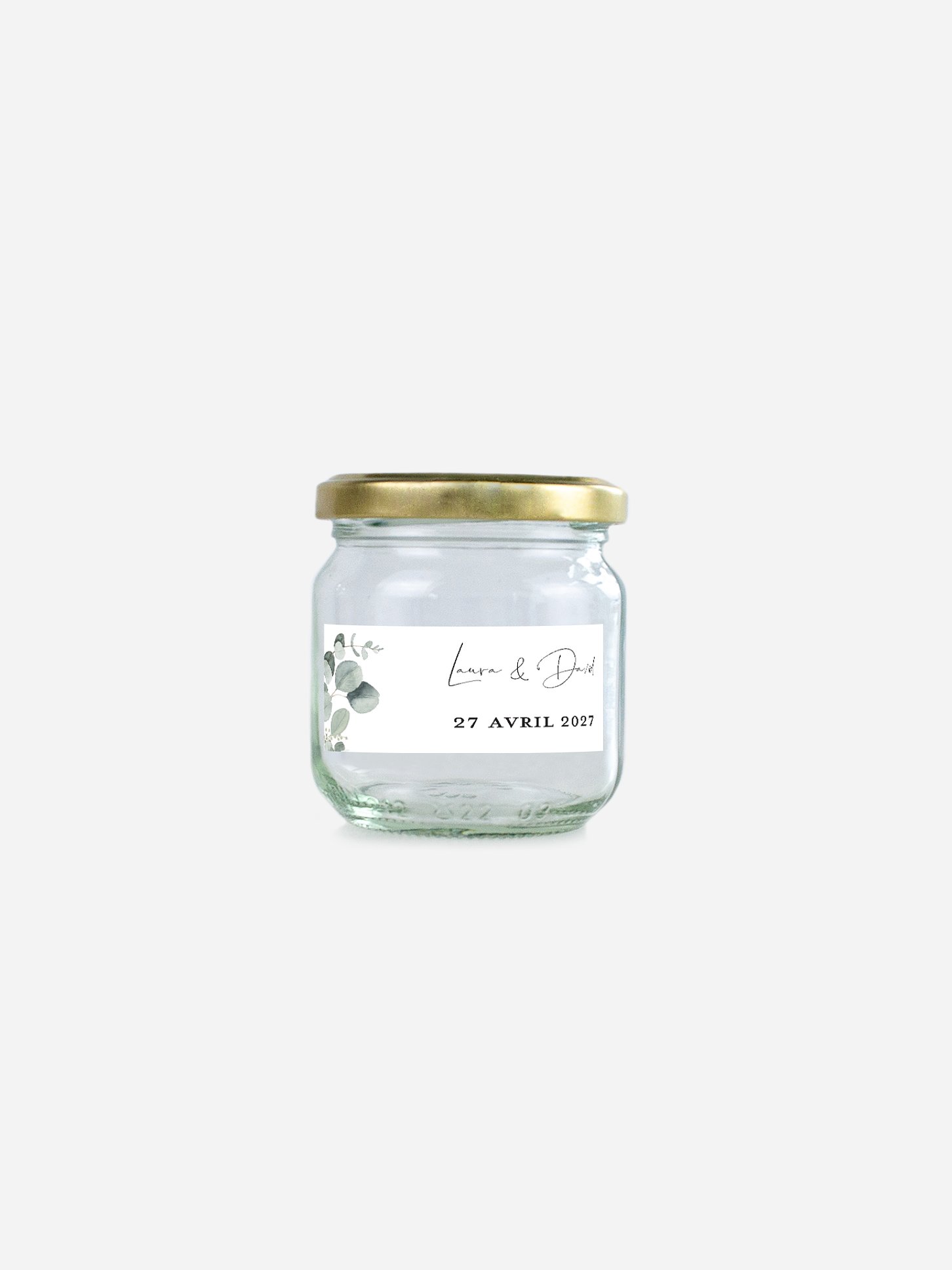 Étiquette cadeau mariage Eucalyptus Love