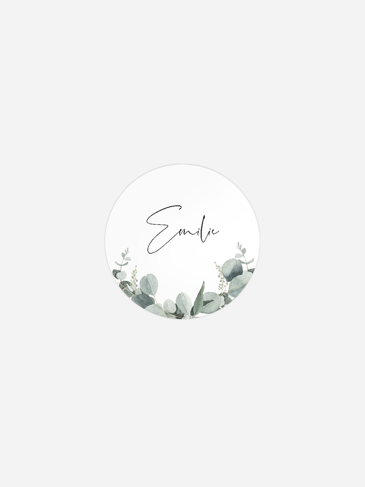 Étiquette cadeau individuelle Eucalyptus Love