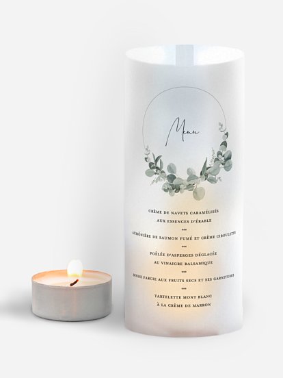 Menu mariage Eucalyptus Love