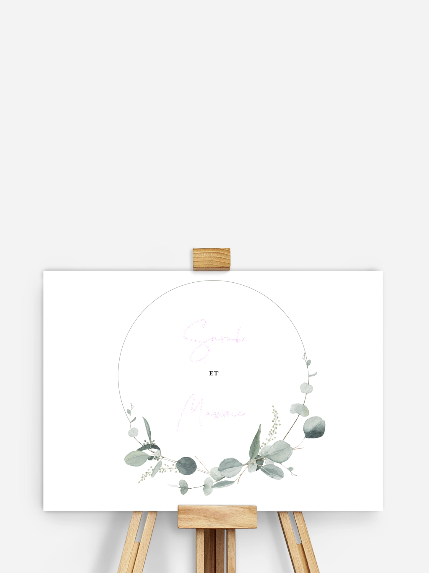 Affiche à empreintes Eucalyptus Love