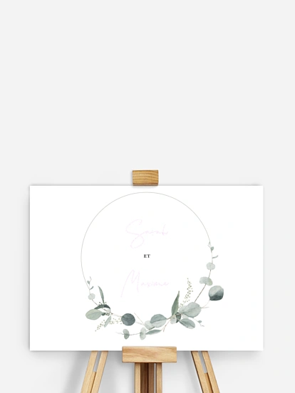 Affiche à empreintes Eucalyptus Love