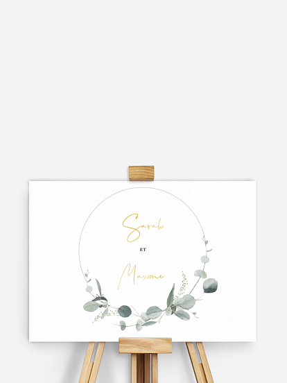 Affiche à empreintes Eucalyptus Love