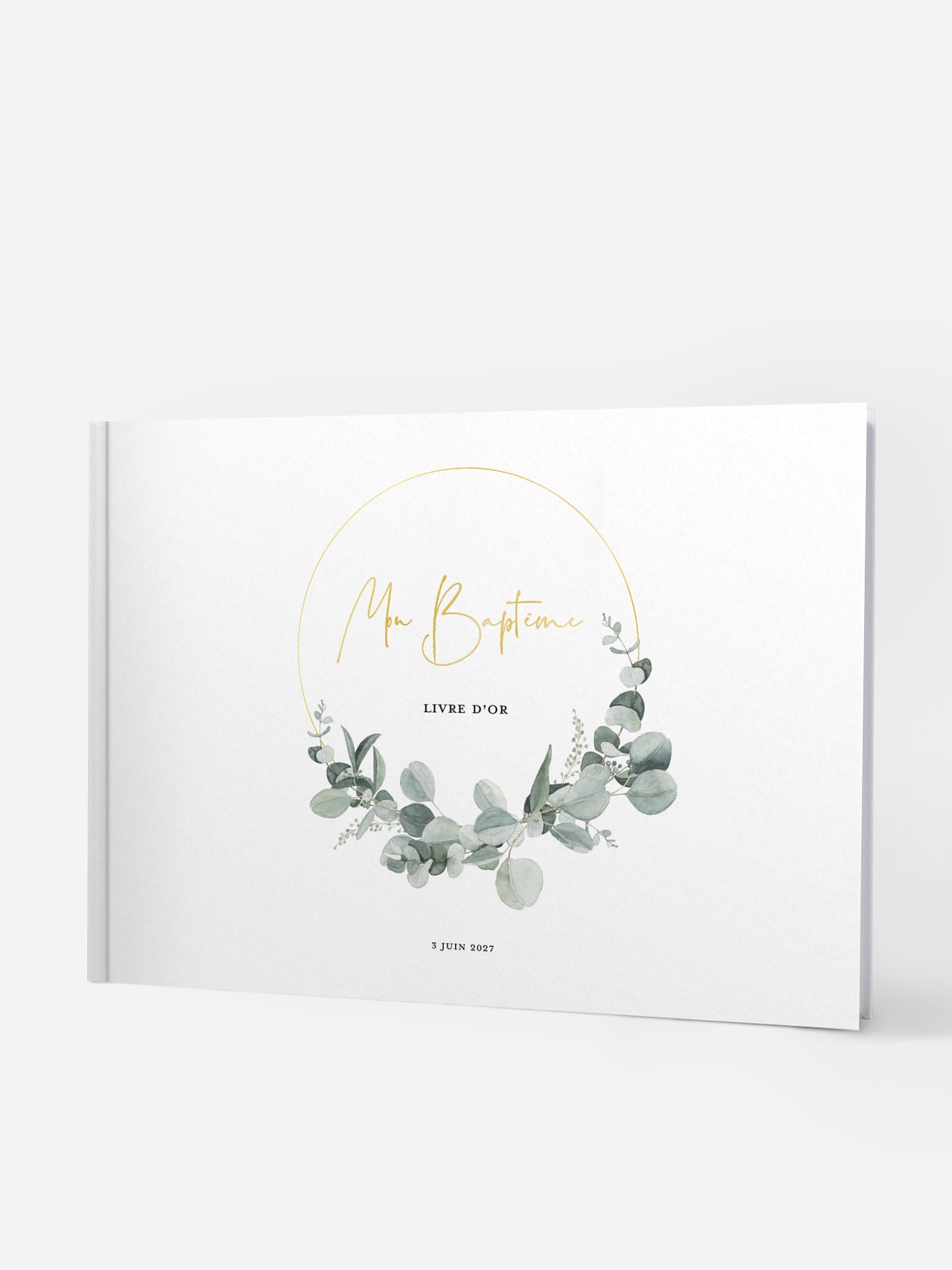 Livre d’or baptême Eucalyptus Love