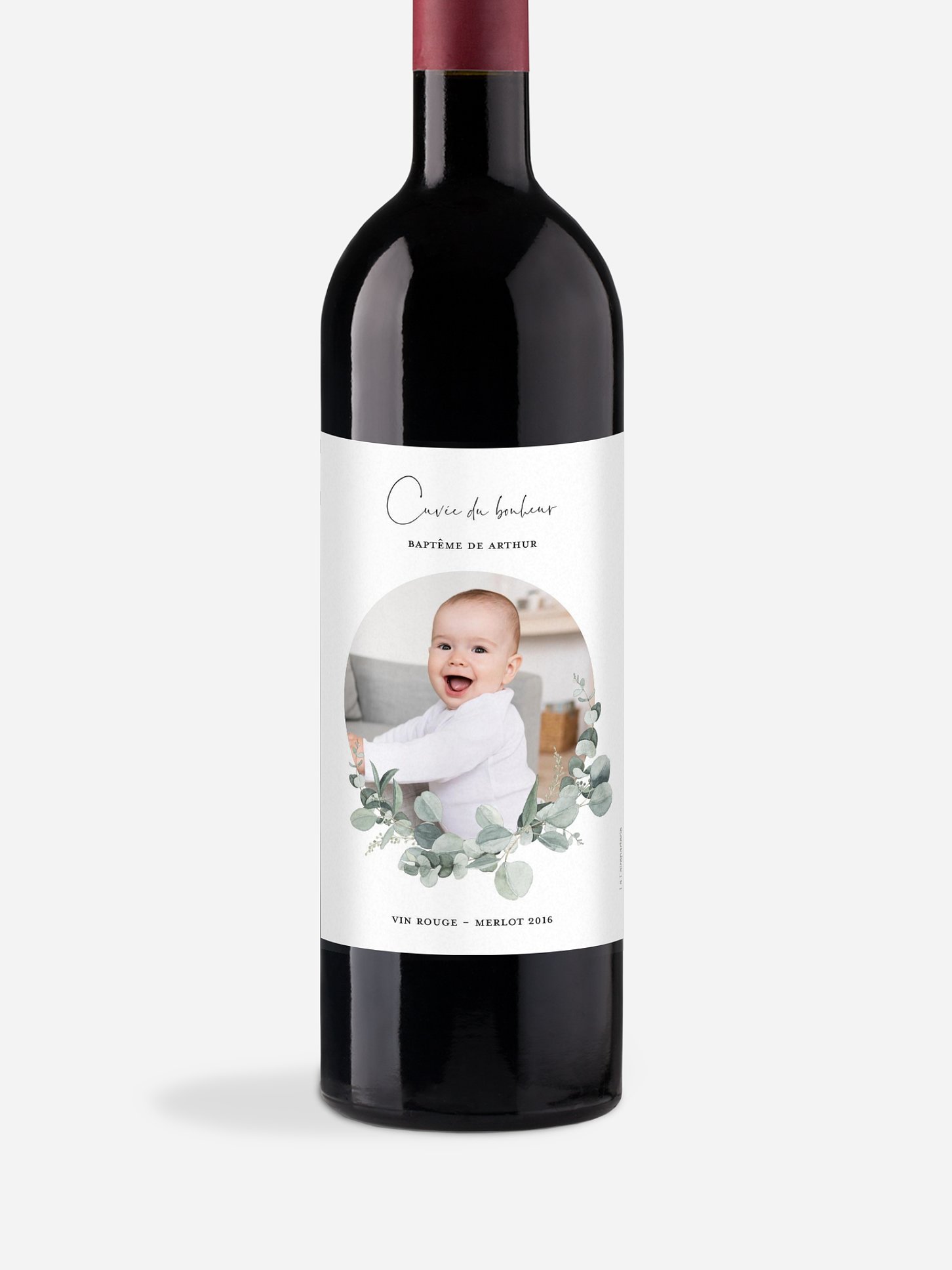 Étiquette pour bouteille Eucalyptus Love
