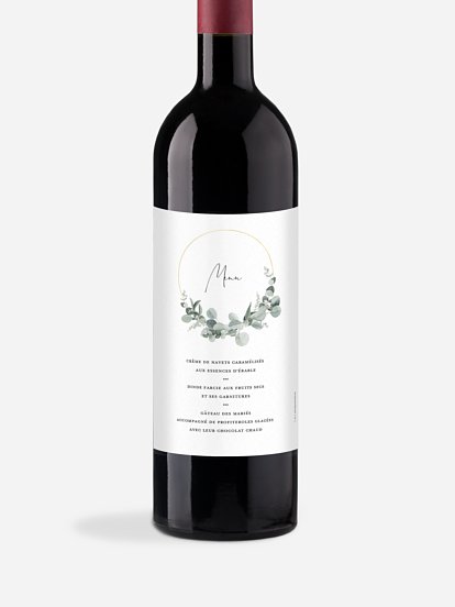 Etiquette bouteille Eucalyptus Love