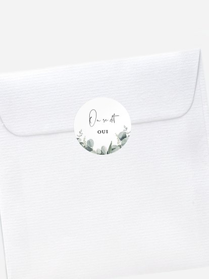 Stickers mariage Eucalyptus Love