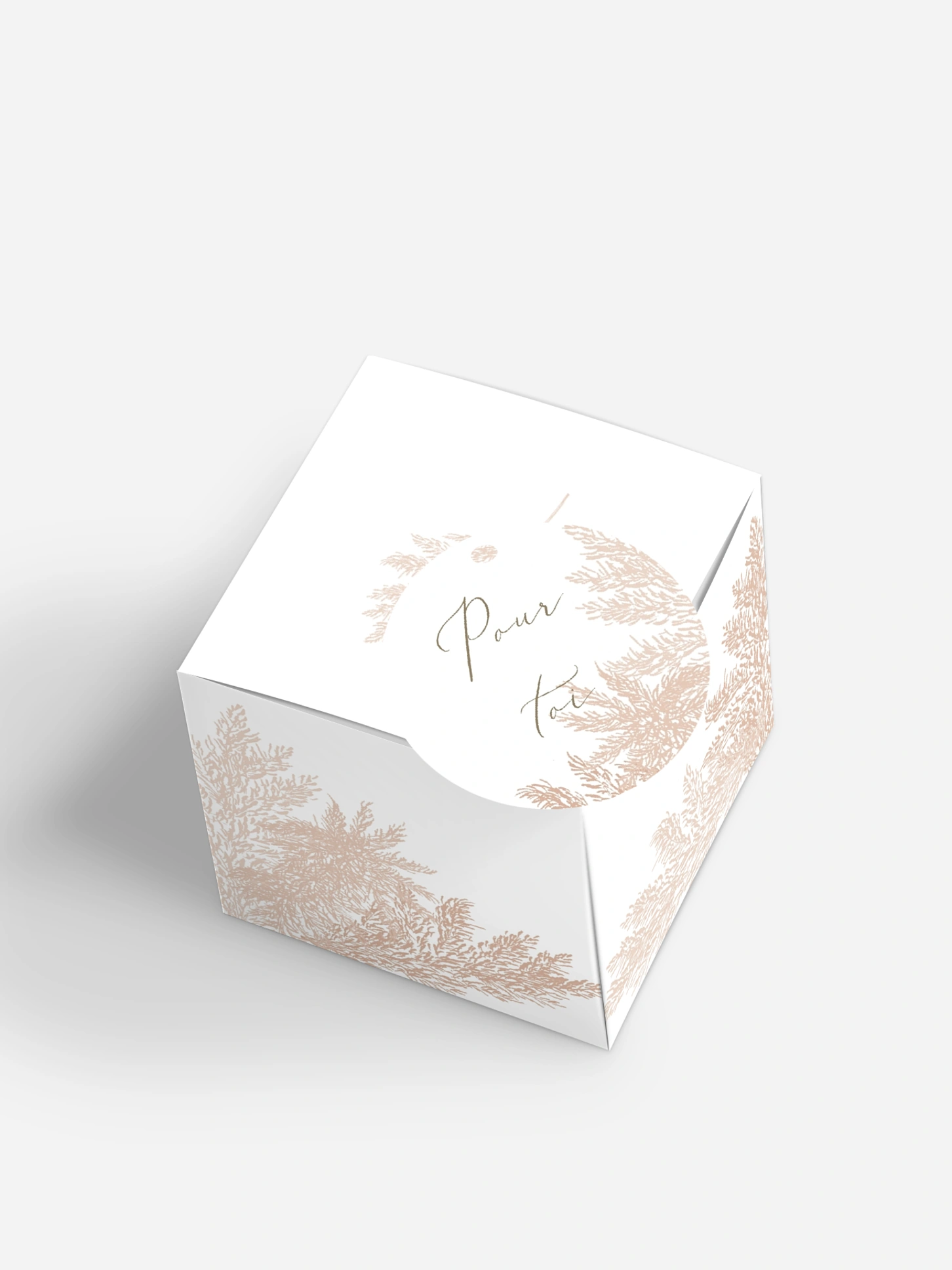 Boite à dragées Blush Pampas