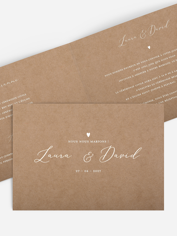 Faire-part de mariage My heart