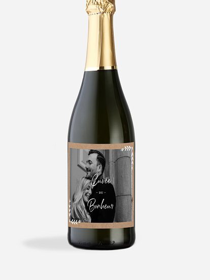 Étiquette bouteille Champêtre chic