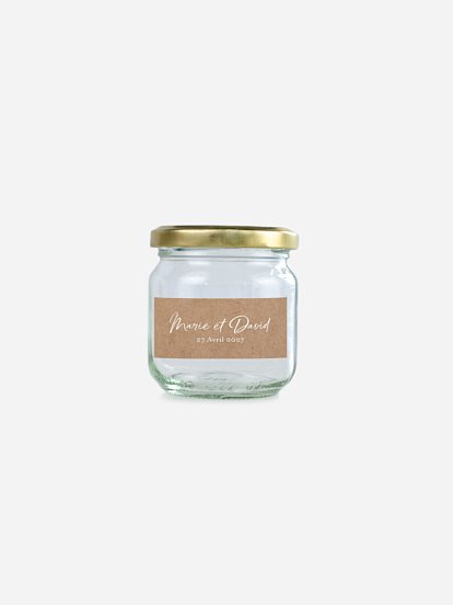 Étiquette cadeau mariage Champêtre chic