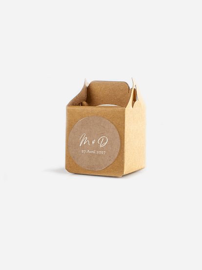 Étiquette cadeau mariage Champêtre chic
