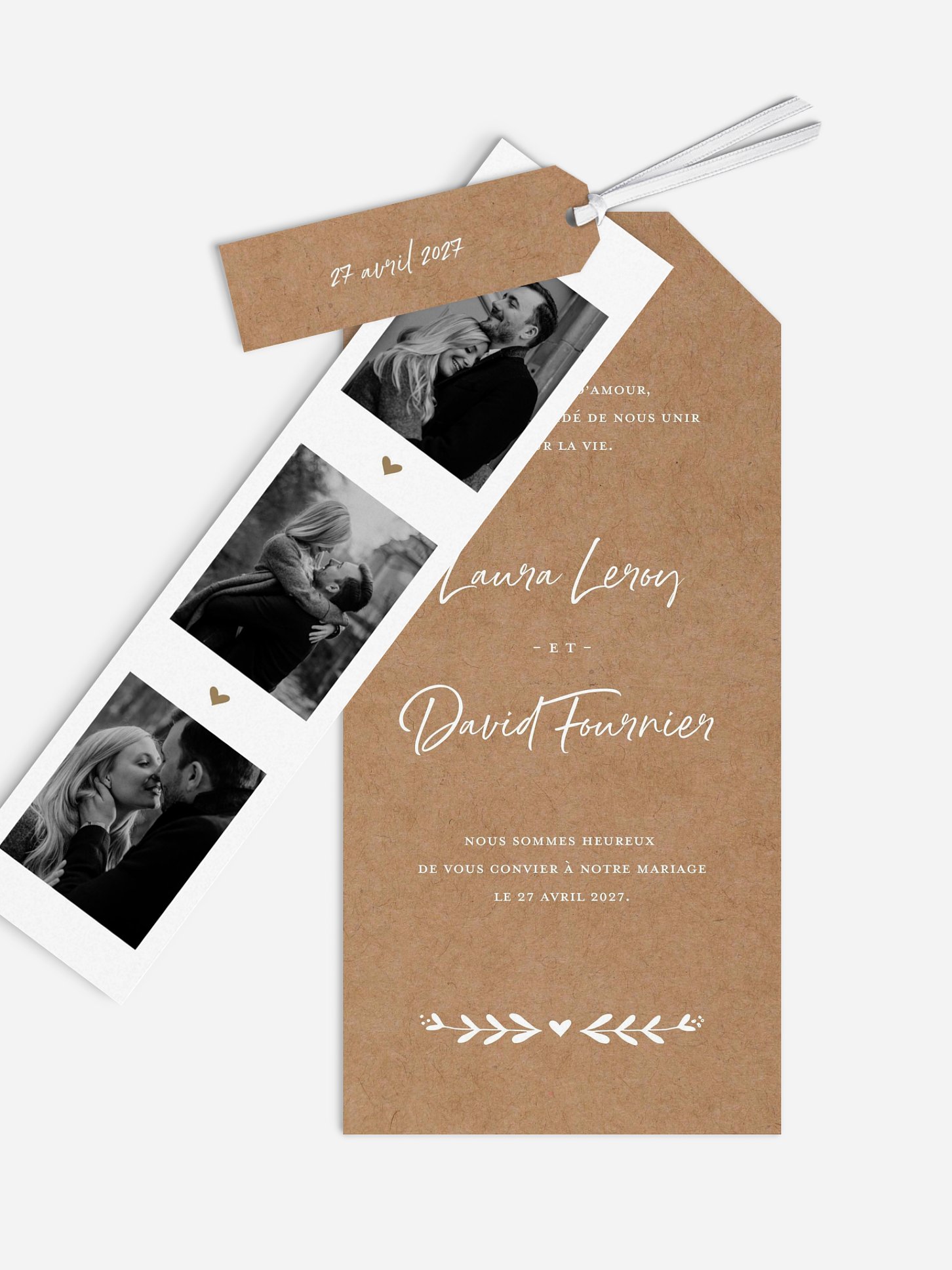 Faire-part de mariage Champêtre chic