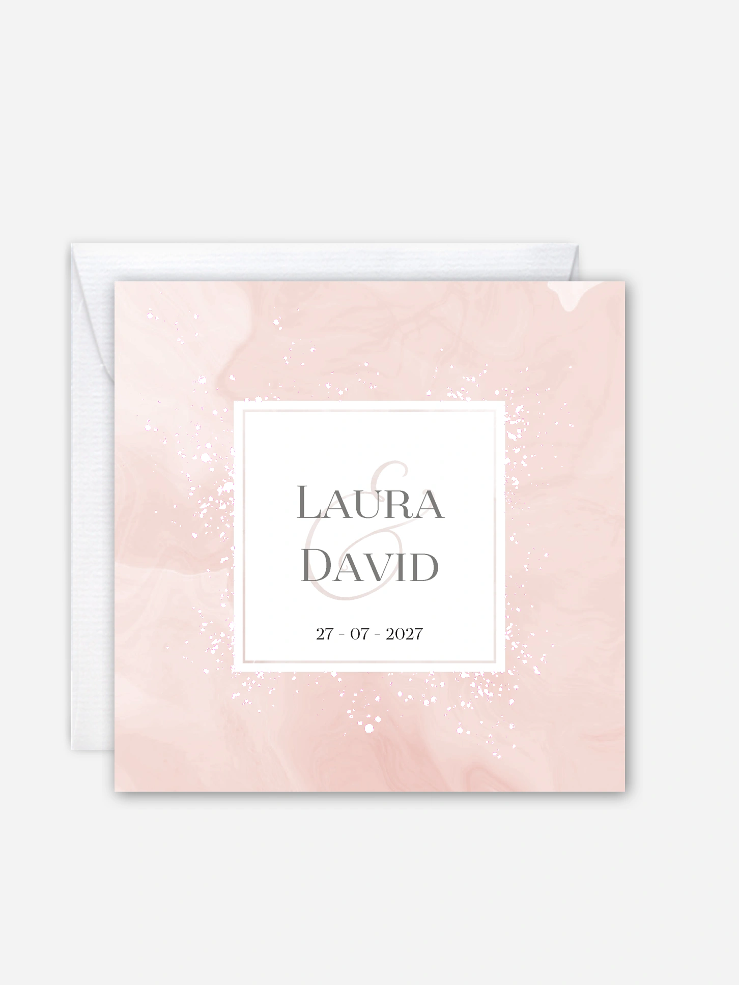 Faire-part de mariage Aquarelle poétique