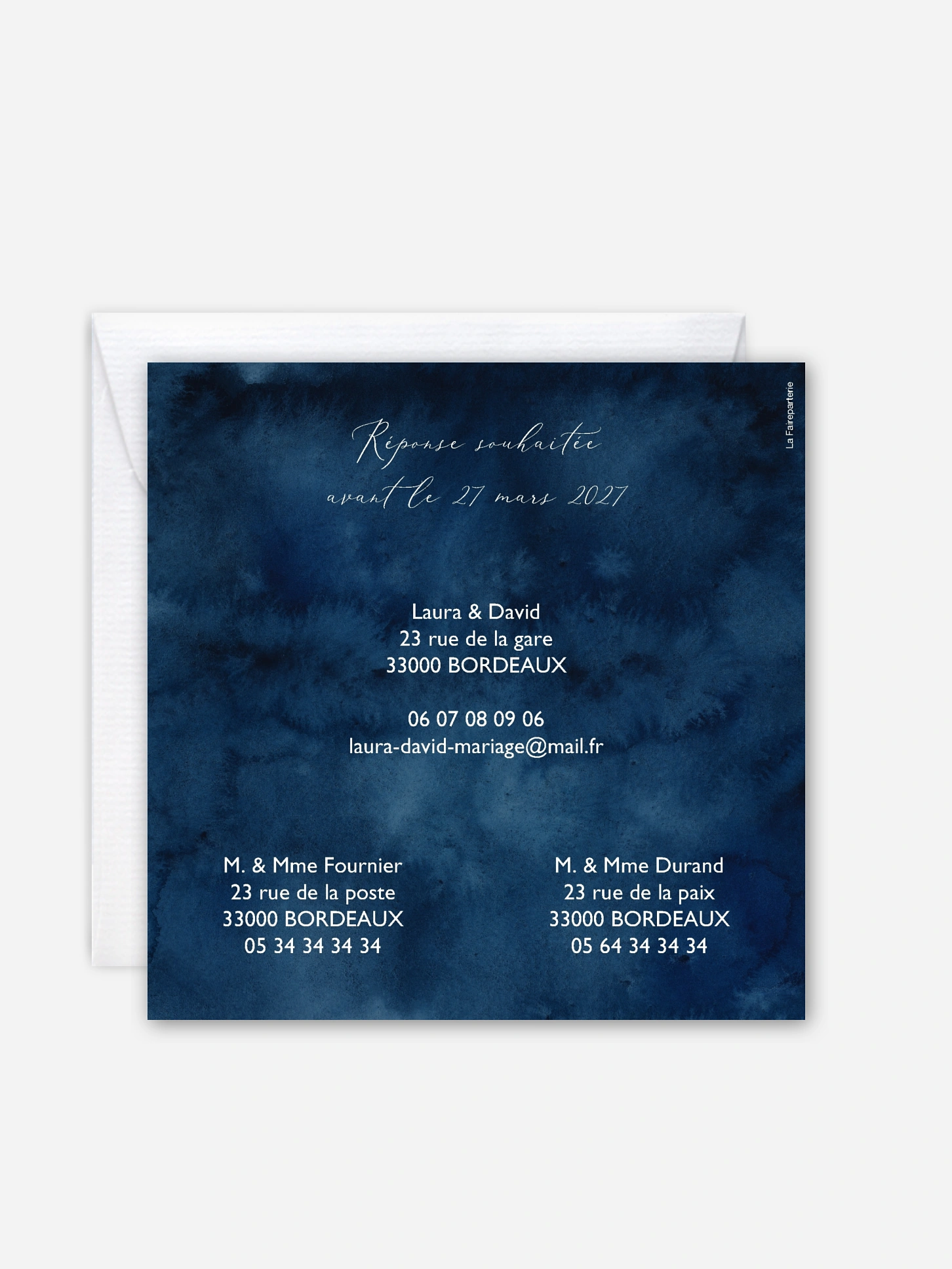 Faire-part de mariage Lampions de nuit