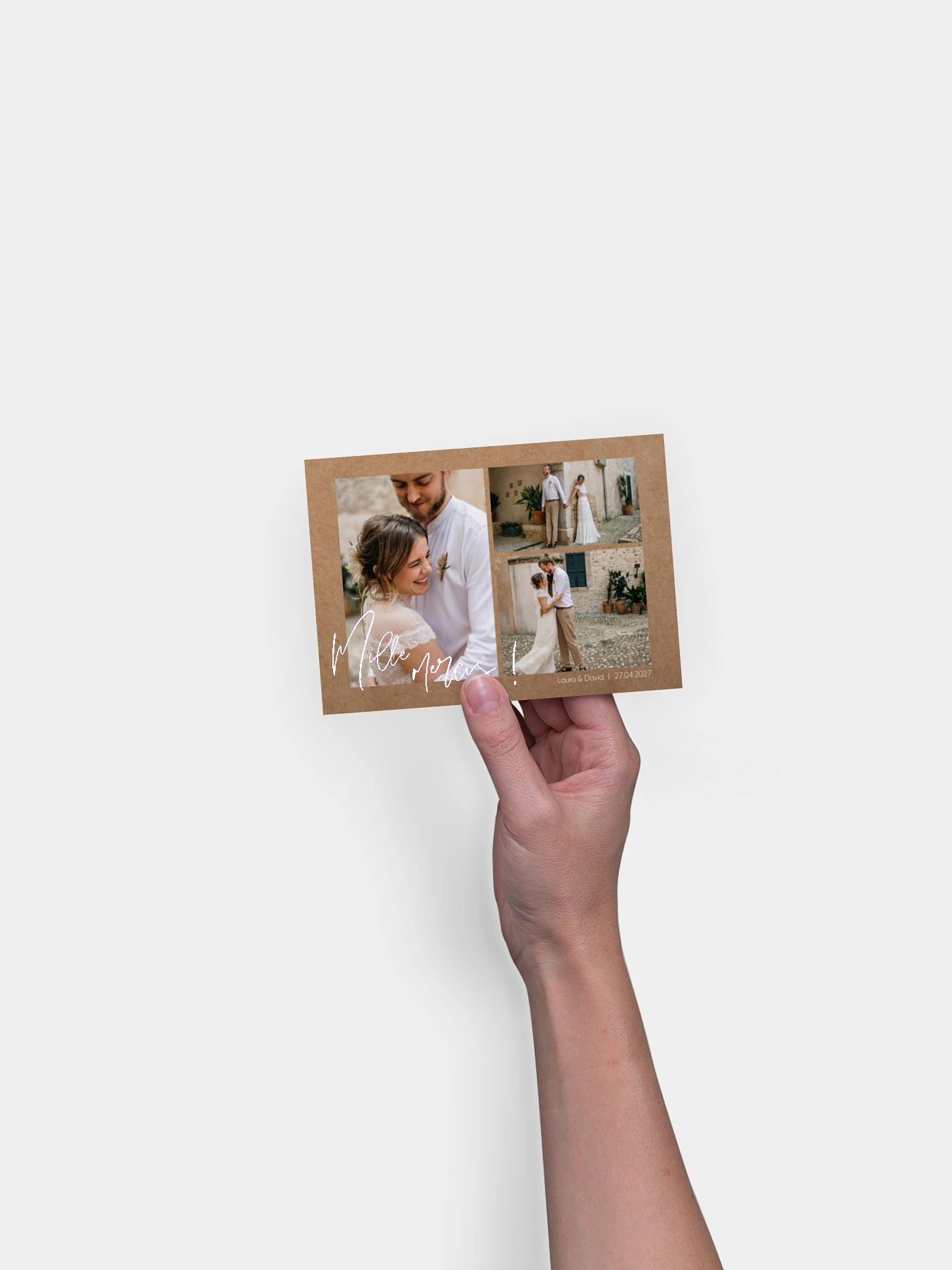 Carte de remerciements Multi-photo VI