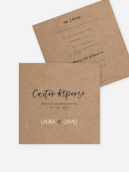 Carton réponse Bande photos