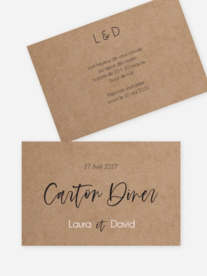 Carton d'invitation Bande photos