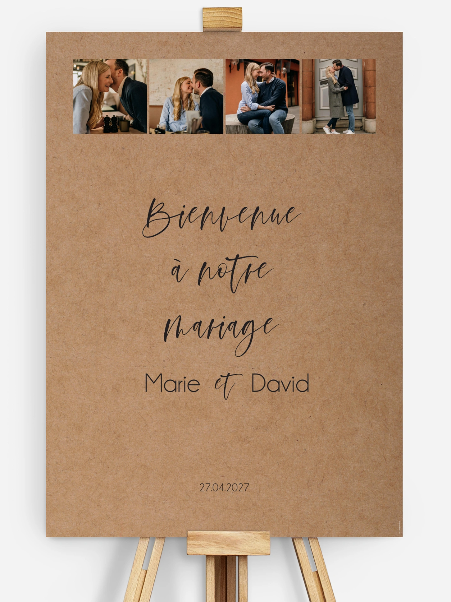 Poster bienvenue mariage Bande photos
