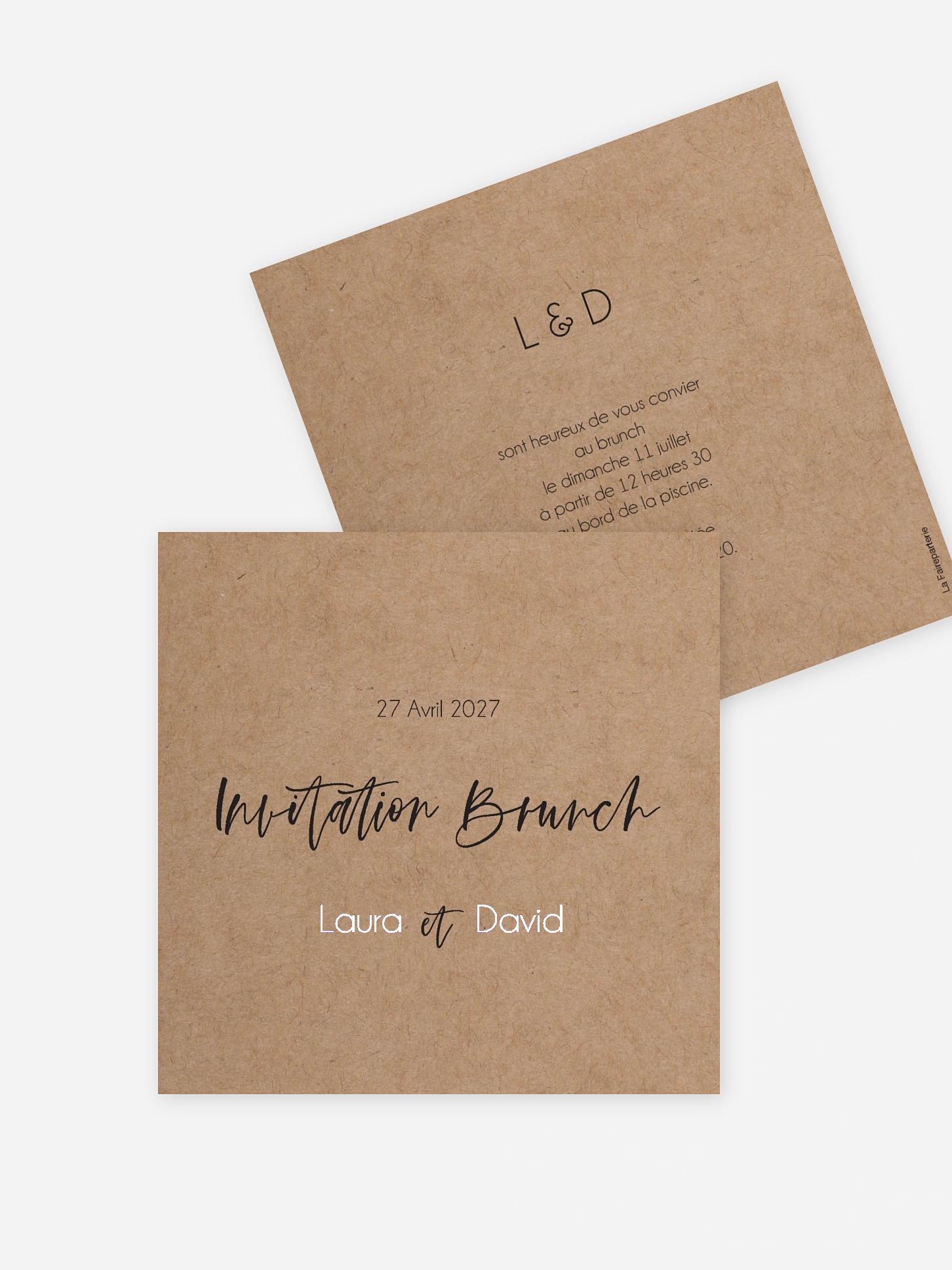 Carte brunch Bande photos