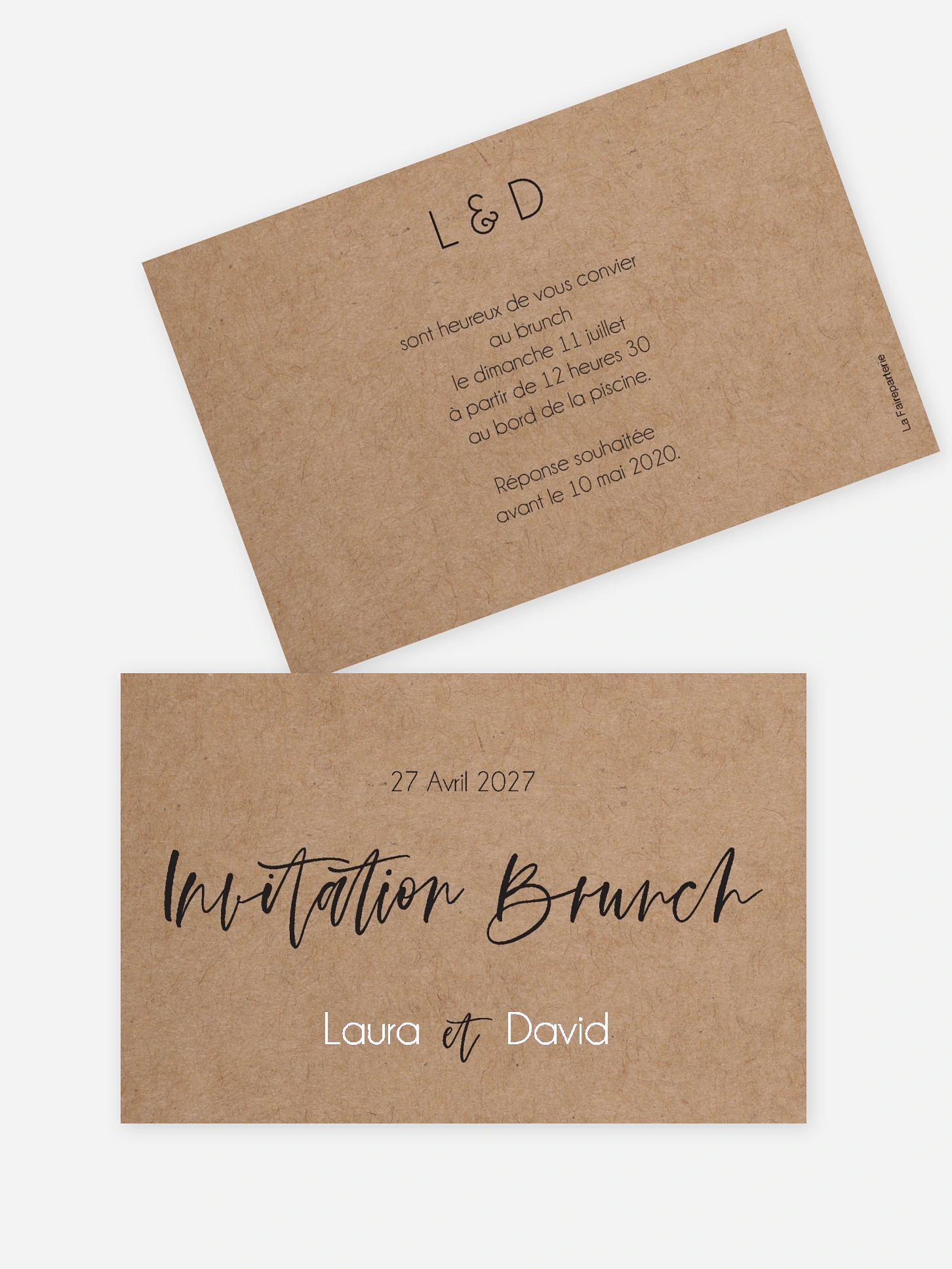 Carte brunch Bande photos
