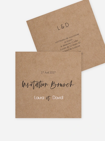 Carte brunch Bande photos