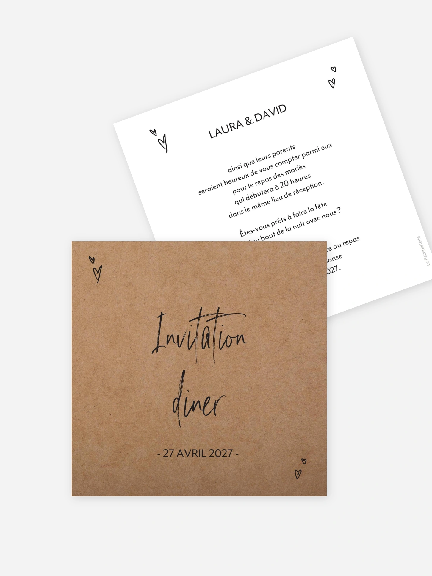 Carton d'invitation Nous