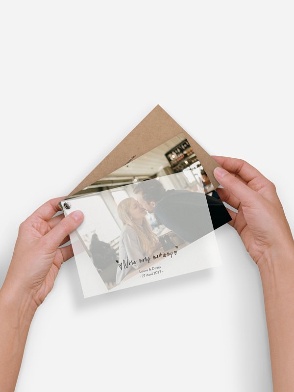 Faire-part de mariage Nous