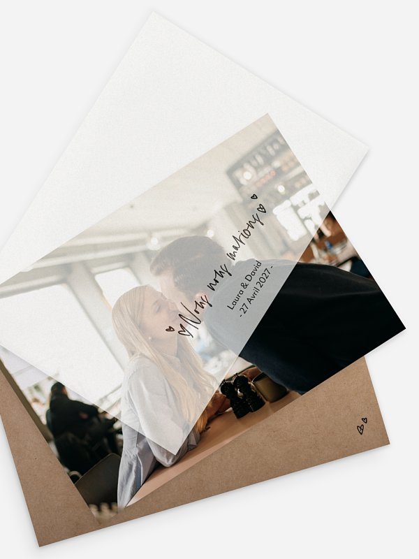 Faire-part de mariage Nous
