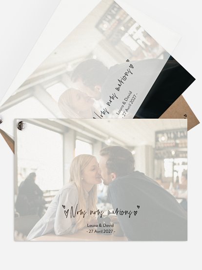 Faire-part de mariage Nous