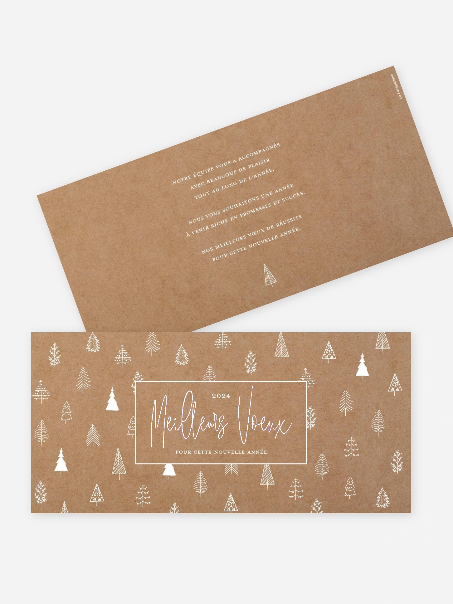 Carte de voeux entreprise Scandi Trees