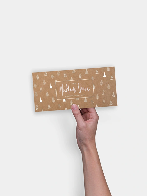 Carte de voeux entreprise Scandi Trees