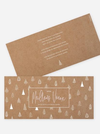 Carte de voeux entreprise Scandi Trees