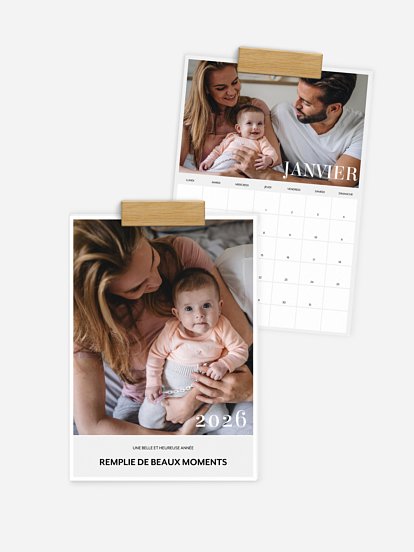 Calendrier mural Heureuse année