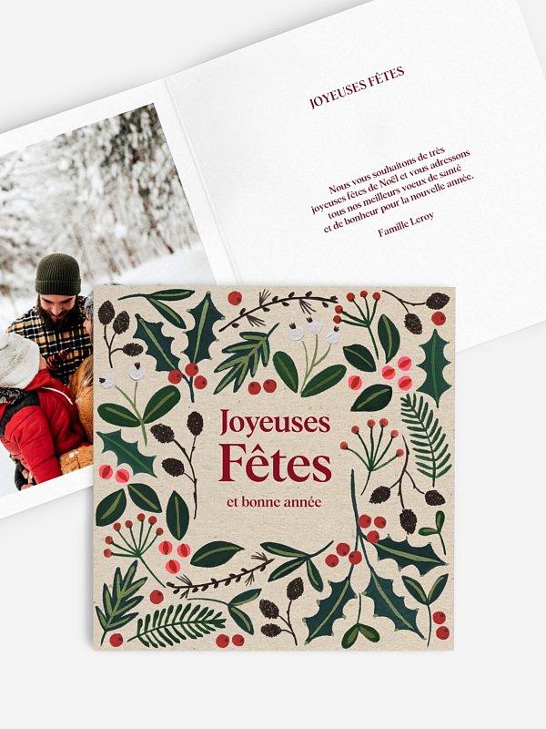 Carte de Noël Esprit de Noël