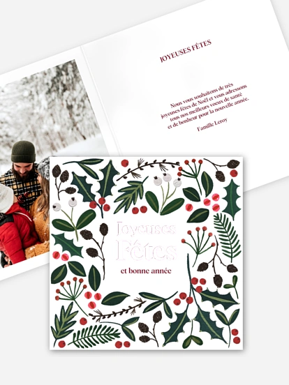 Carte de Noël Esprit de Noël