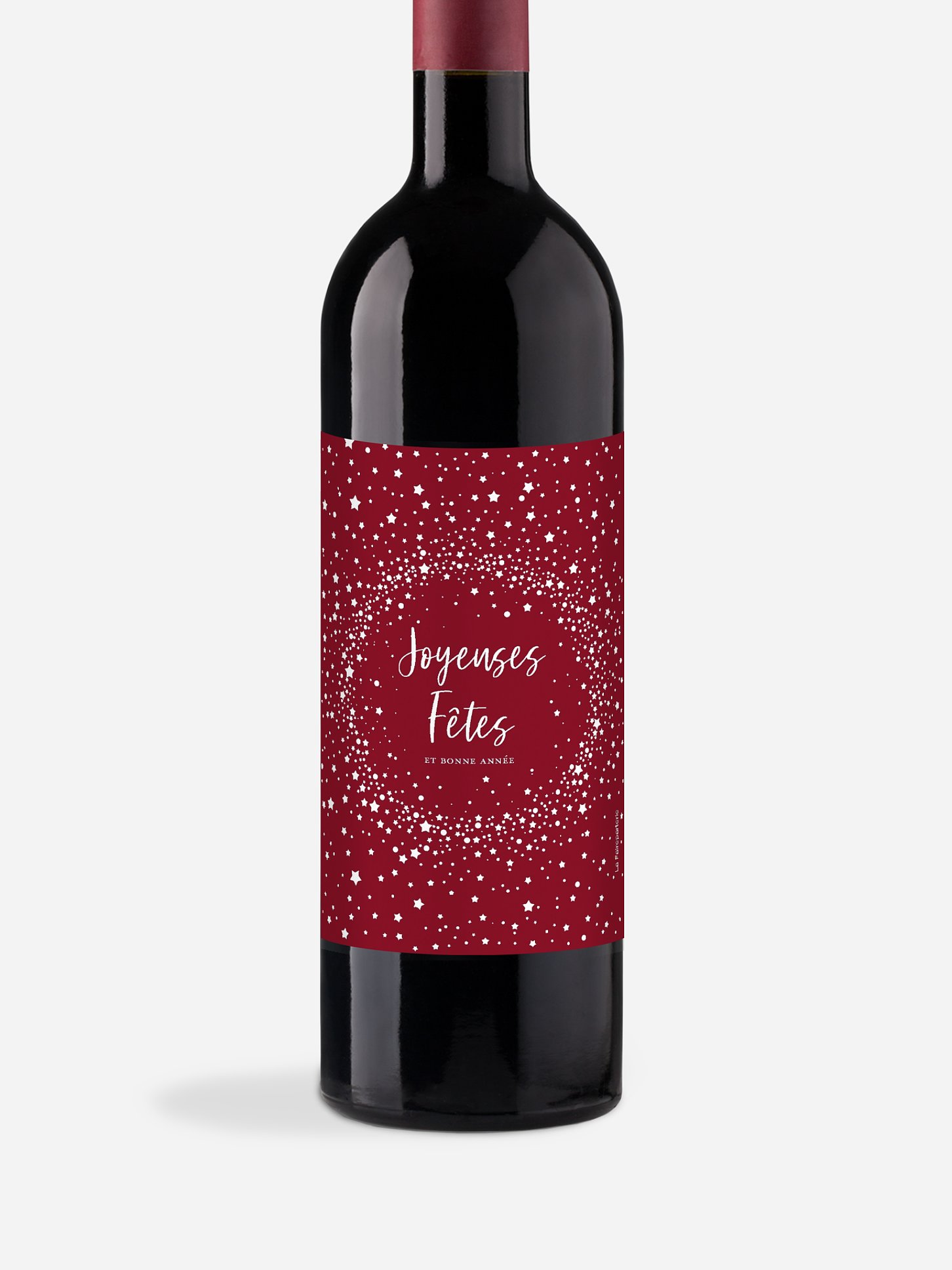 Étiquette pour bouteille Année étincelante