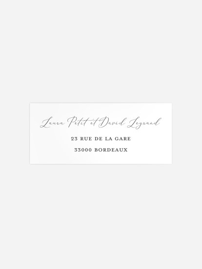 Étiquette expéditeur mariage Le plus beau Oui