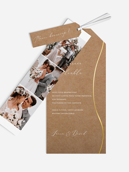 Carte de remerciements Le plus beau Oui