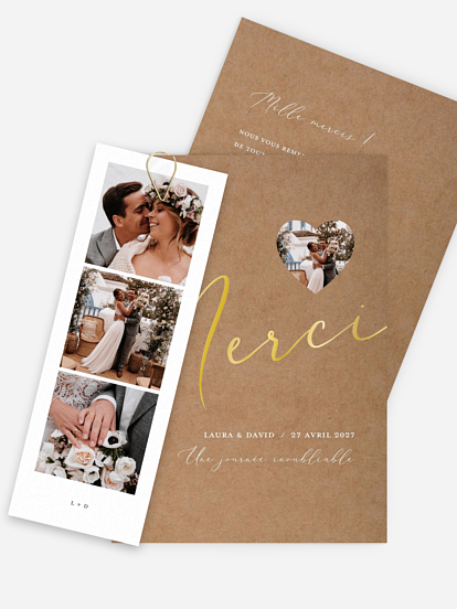 Carte de remerciements Le plus beau Oui