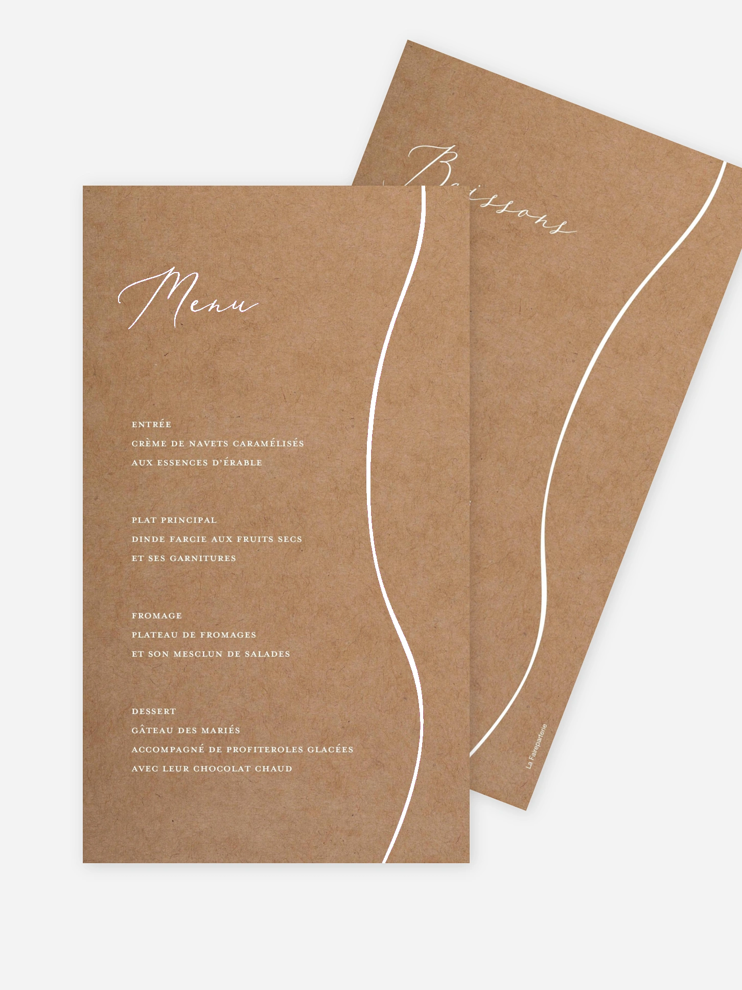 Menu mariage Le plus beau Oui