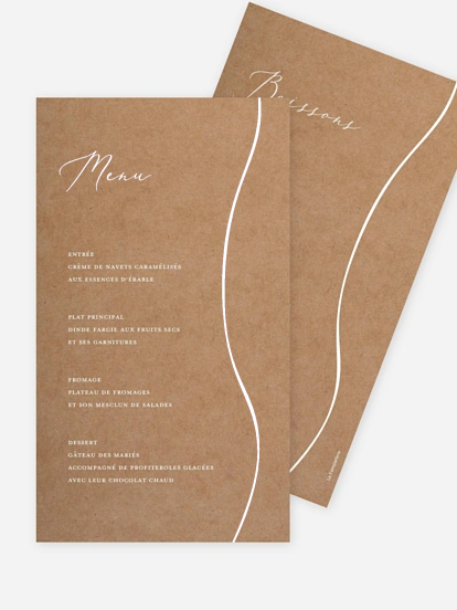 Menu mariage Le plus beau Oui