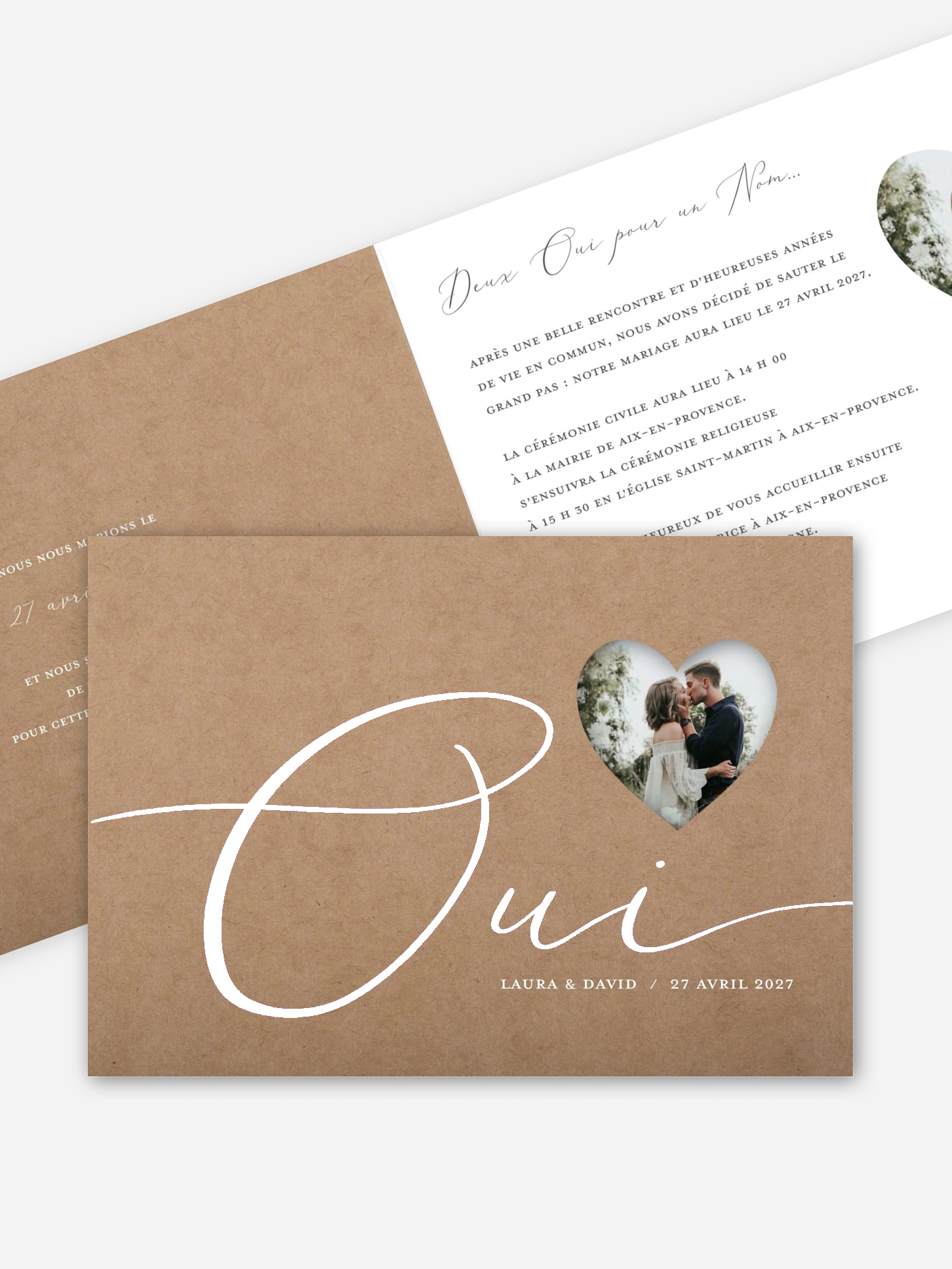 Faire-part de mariage Le plus beau Oui