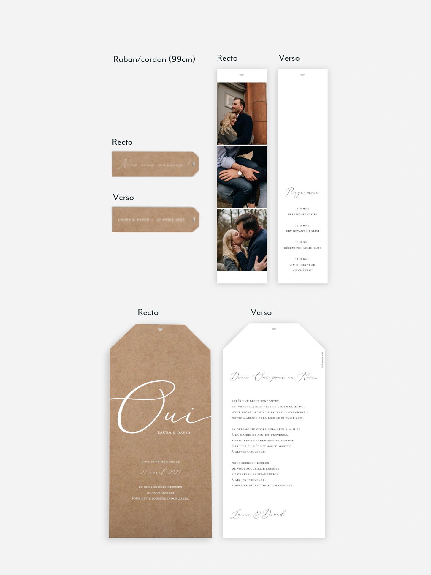 Faire-part de mariage Le plus beau Oui
