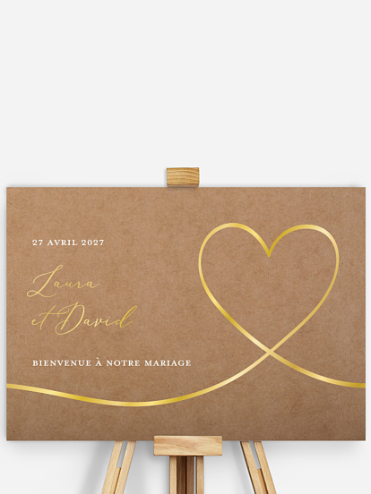 Poster bienvenue mariage Le plus beau Oui